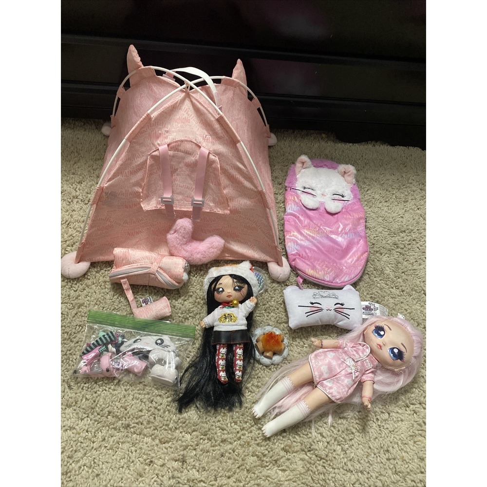 MGA Entertainment new Na! Na! Na! Surprise Kitty-Cat Campground Playset Dolls